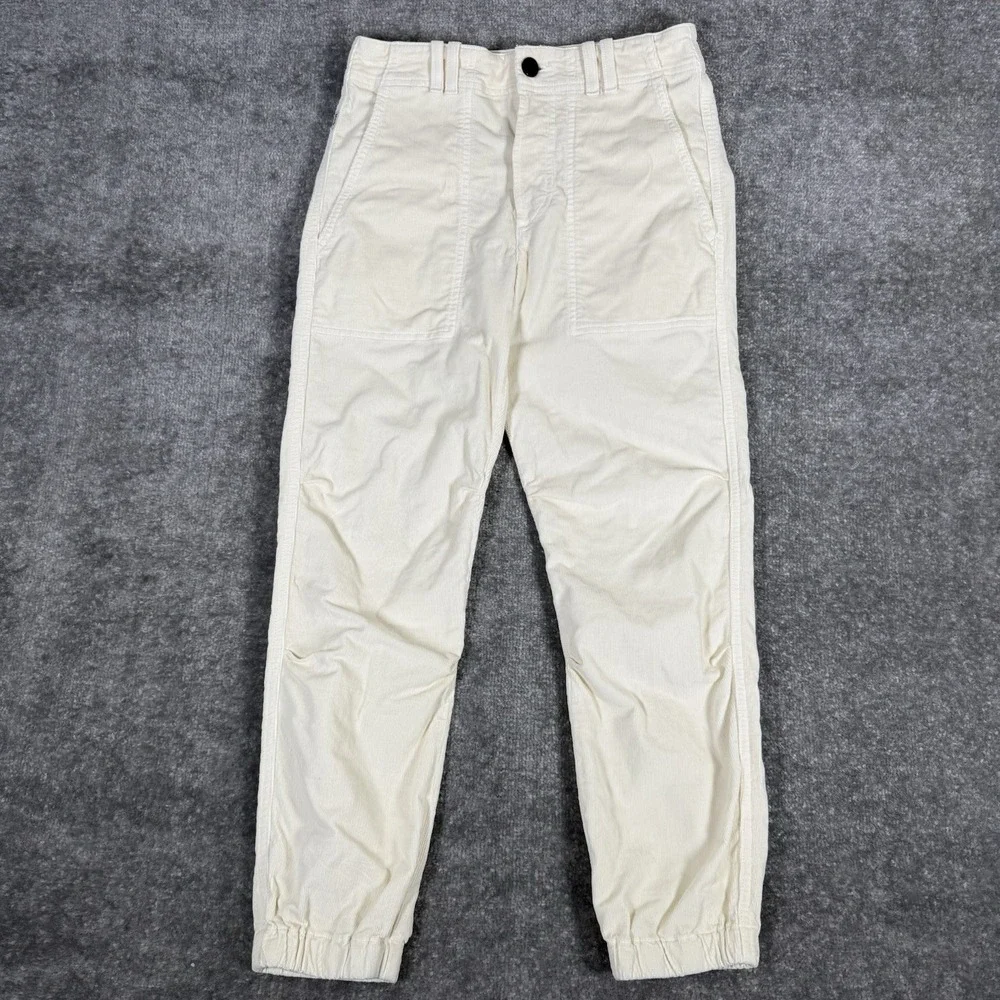 Citizens of Humanity Pants Women's 24 Ivory‎ Agni Utility Canvas Corduroy Jogger